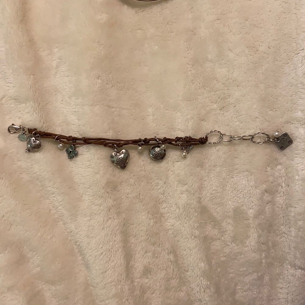 Tica Rosa Sterling Silver and Rope Bracelet